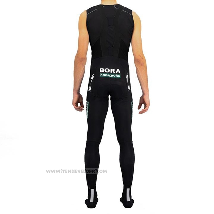2021 Maillot Cyclisme Bora-Hansgrone Blanc Manches Longues et Cuissard
